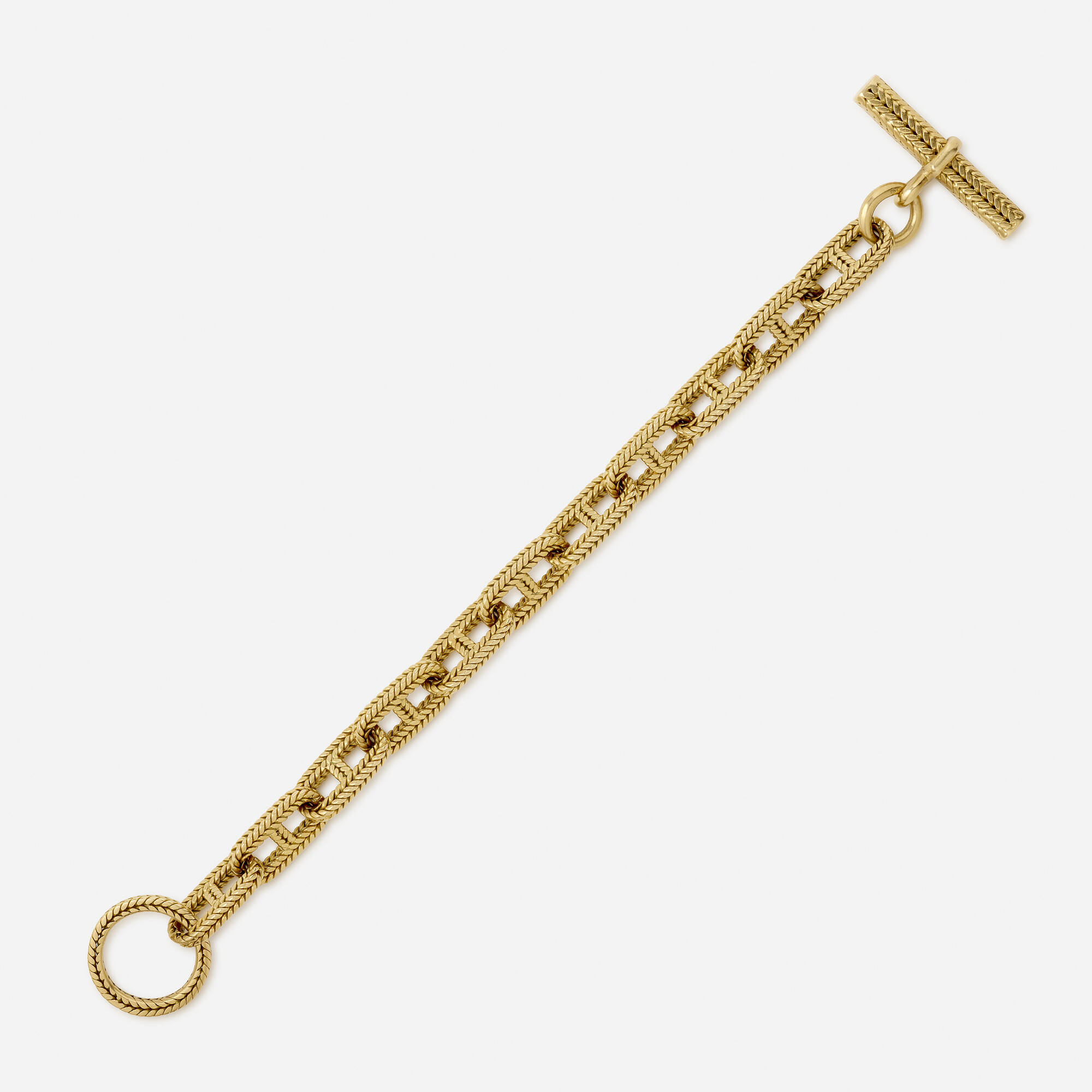 102: HERMÈS, 'Chaine d'ancre' gold bracelet