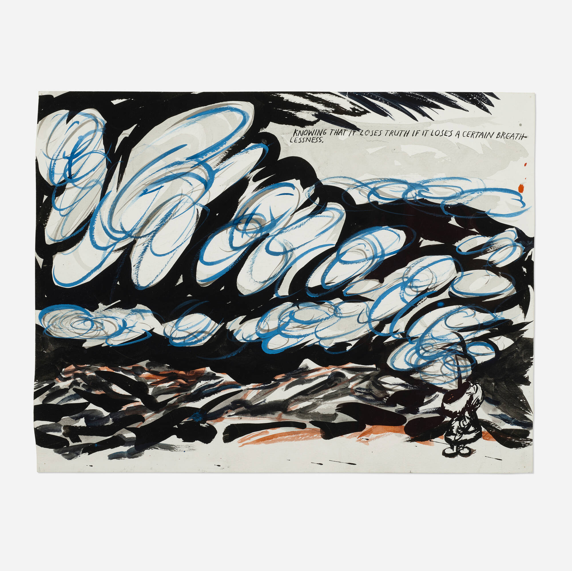 111: RAYMOND PETTIBON, No Title (Knowing that it) < Post War 