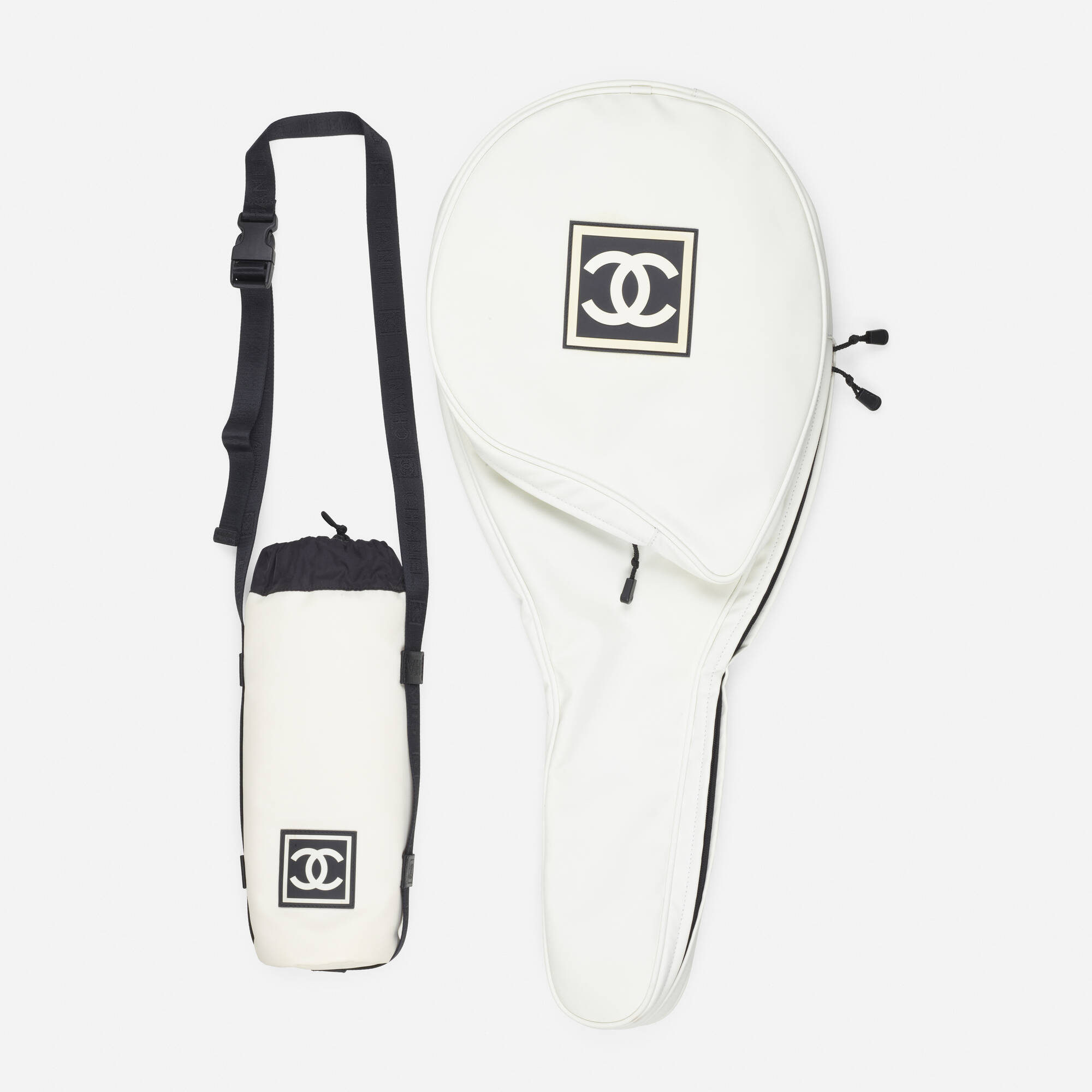 Chanel, tennis racket cover and water bottle holder sold at auction on 29th  July