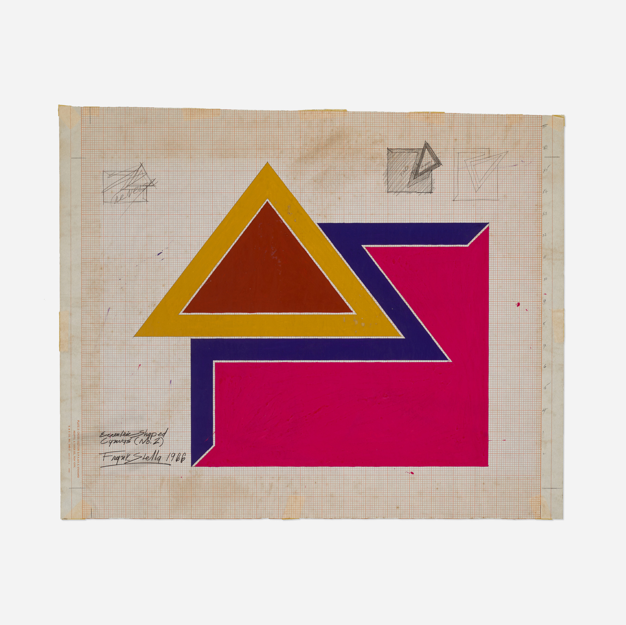 137: FRANK STELLA, Preliminary Drawing (Eccentric Shaped Canvas No 