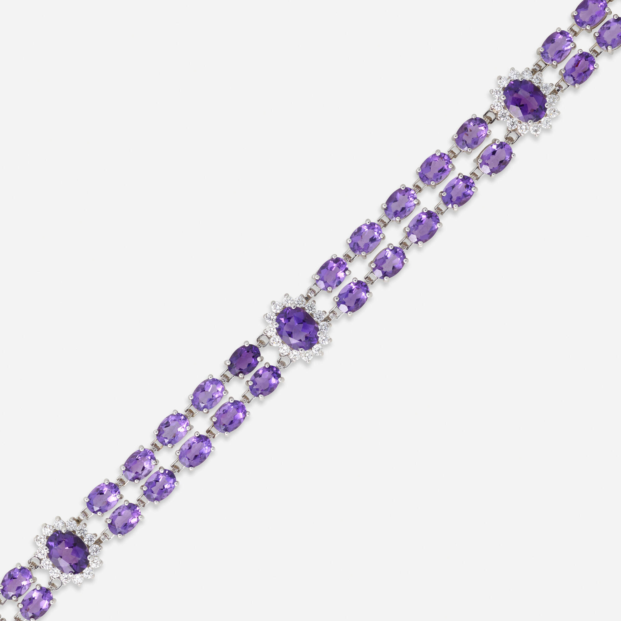 155 1 Jewelry Unlimited January 2024 Amethyst Diamond And White Gold Bracelet  Rago Auction ?t=1702918240