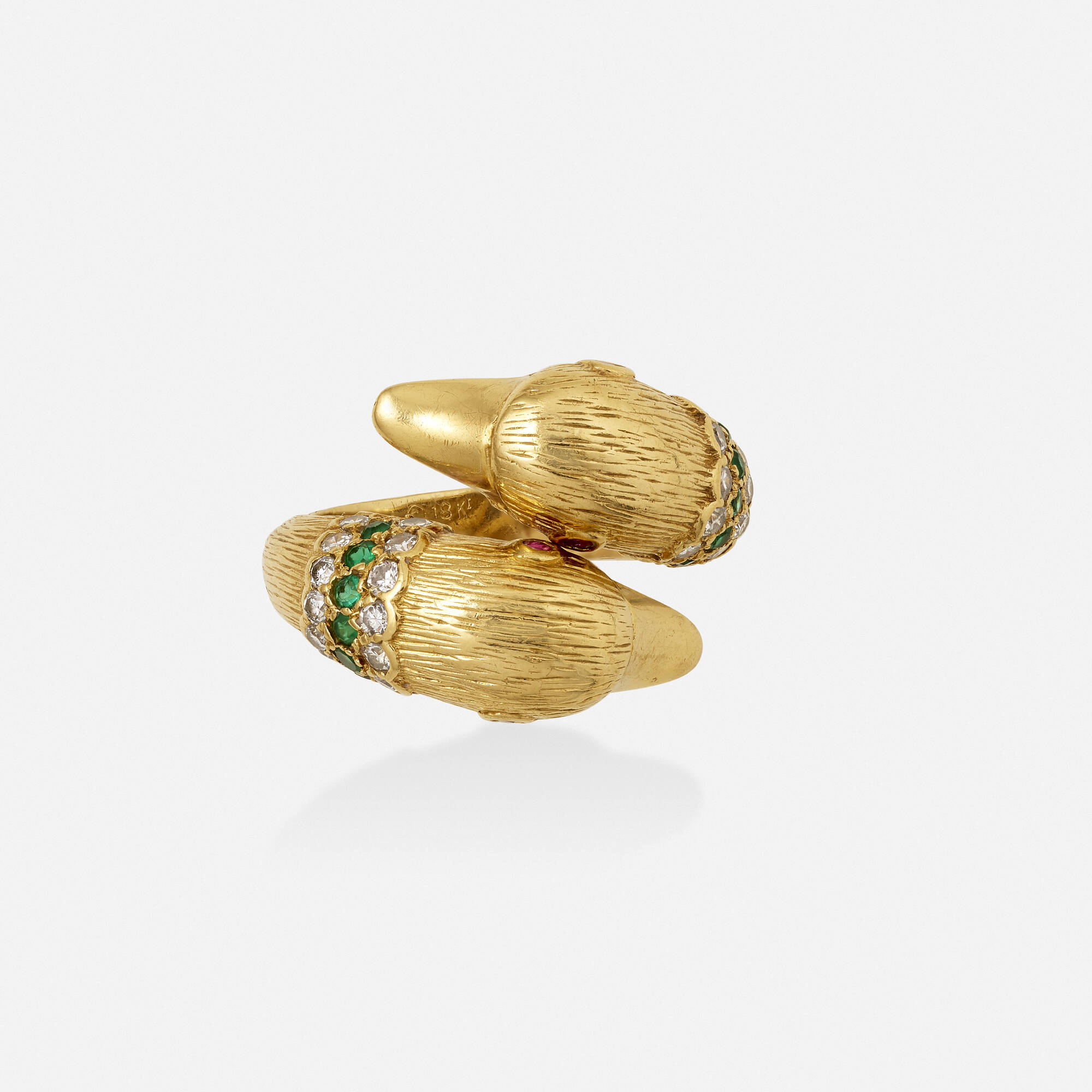 oneerlijk Pijnboom wees onder de indruk 161: VAN CLEEF & ARPELS, Gold and gem-set twin duck ring < Fall Jewelry, 20  October 2021 < Auctions | Rago Auctions