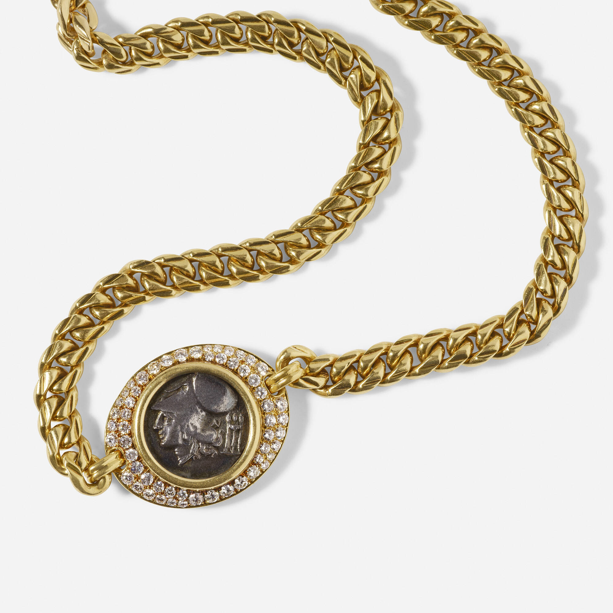 177: BULGARI, Diamond and gold 'Monete' coin necklace < Jewels & Watches,  26 May 2021 < Auctions | Rago Auctions