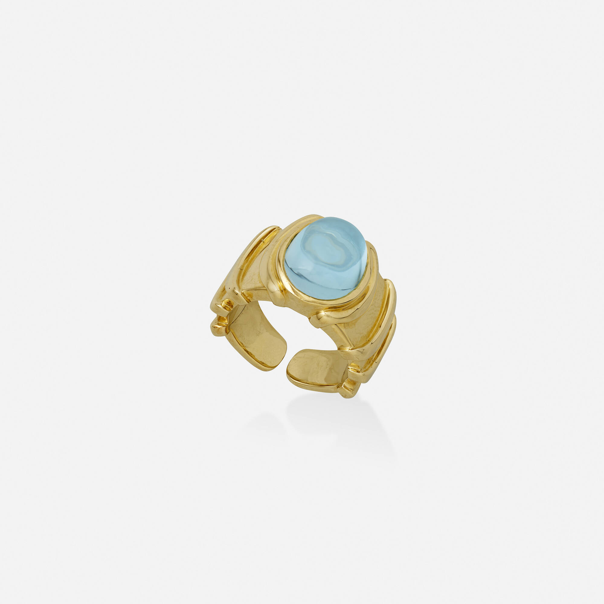220: MARINA B, Blue topaz and gold ring < Spring Jewels, 5 May 2022 <  Auctions | Rago Auctions