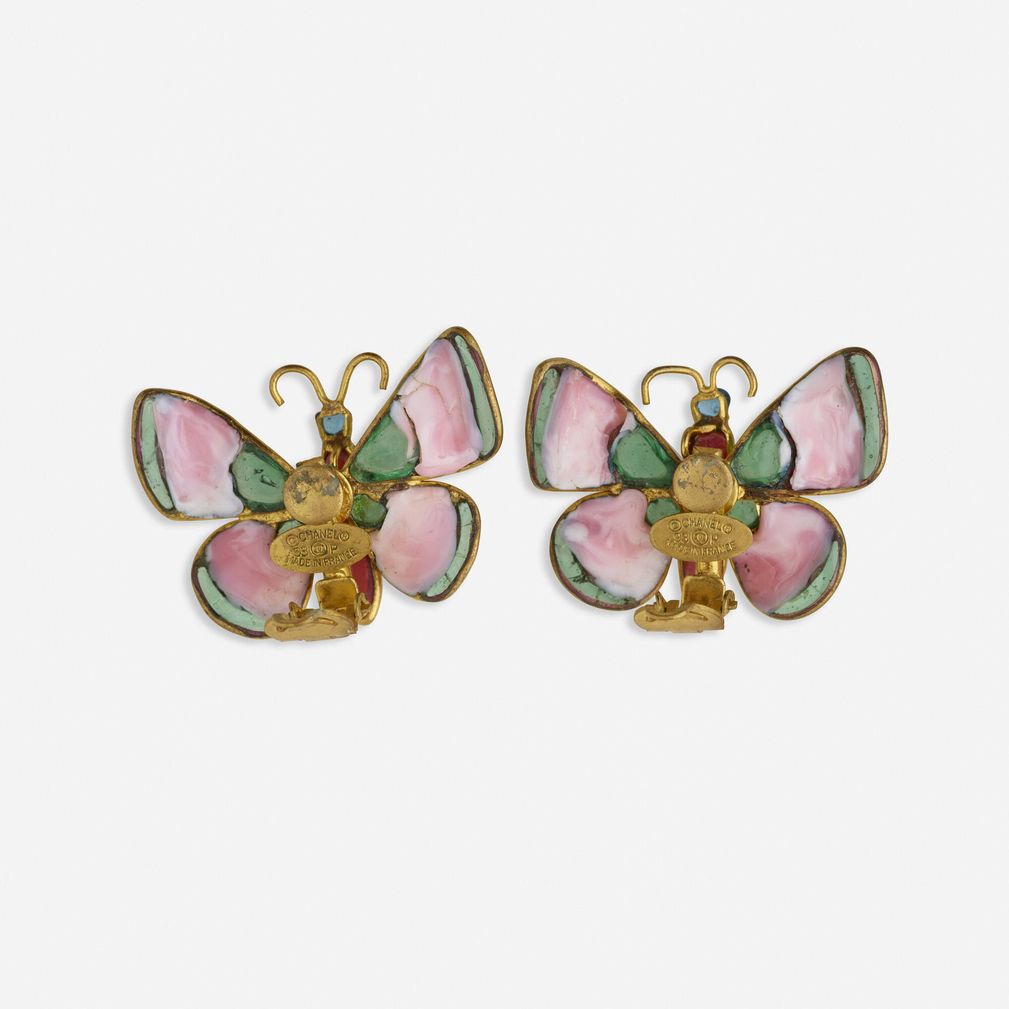 chanel butterfly earrings