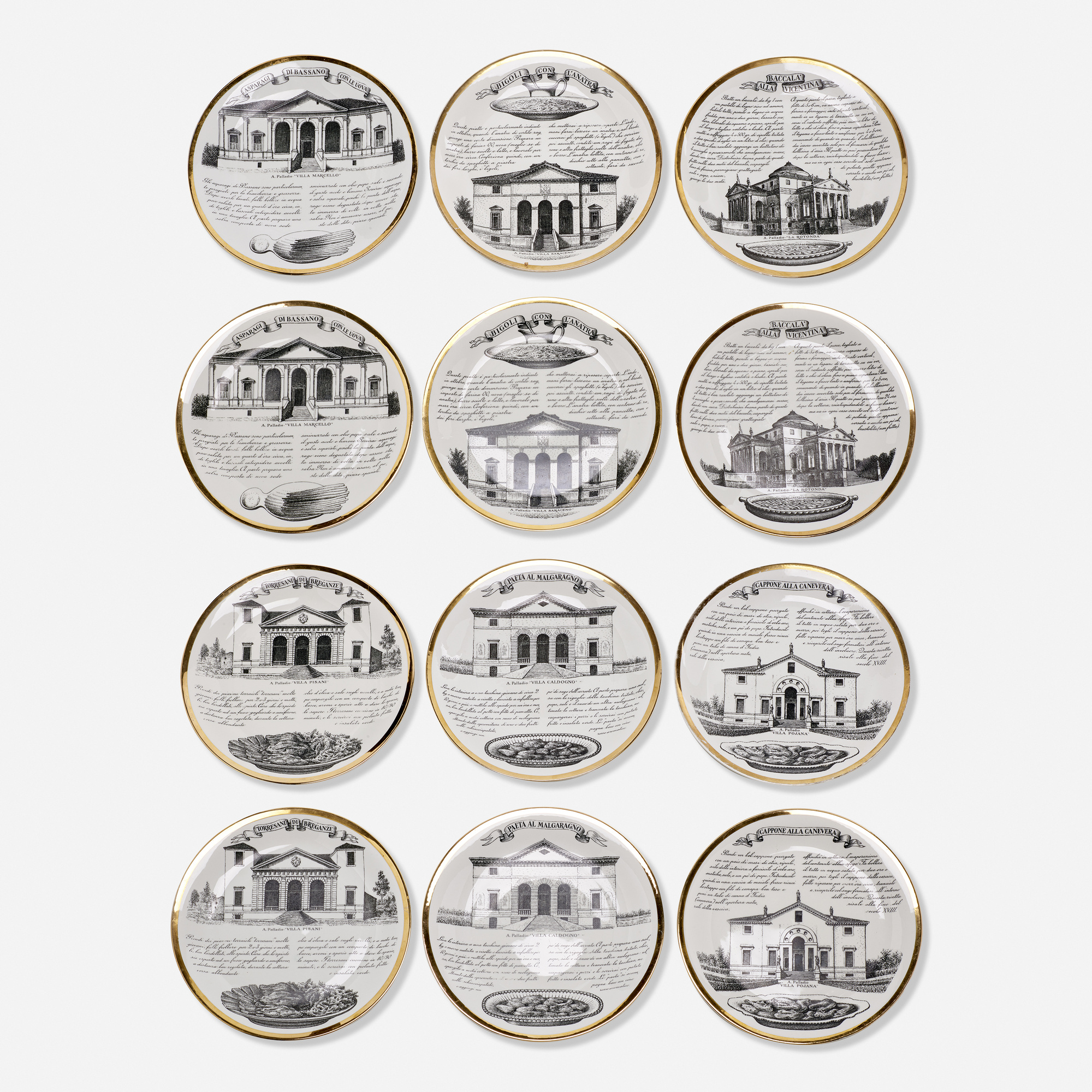 338: PIERO FORNASETTI, Collection of seven plates < Living Contemporary, 13  July 2023 < Auctions