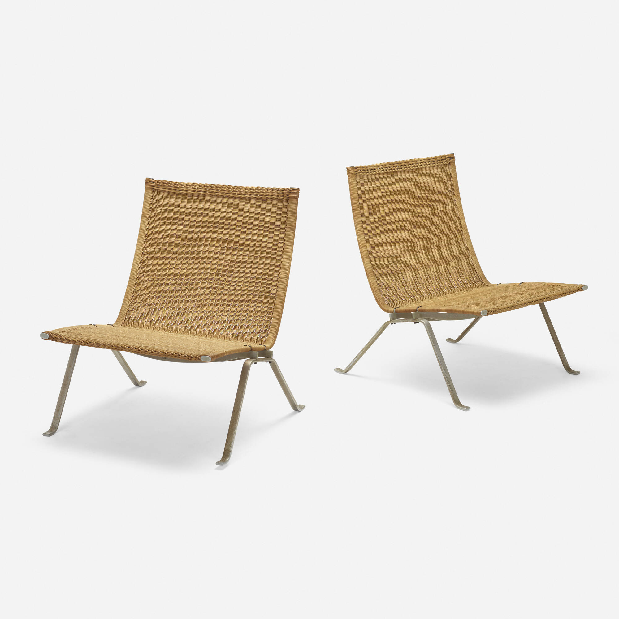 423: POUL KJAERHOLM, PK 22 lounge chairs, pair < Modern Design, 19 