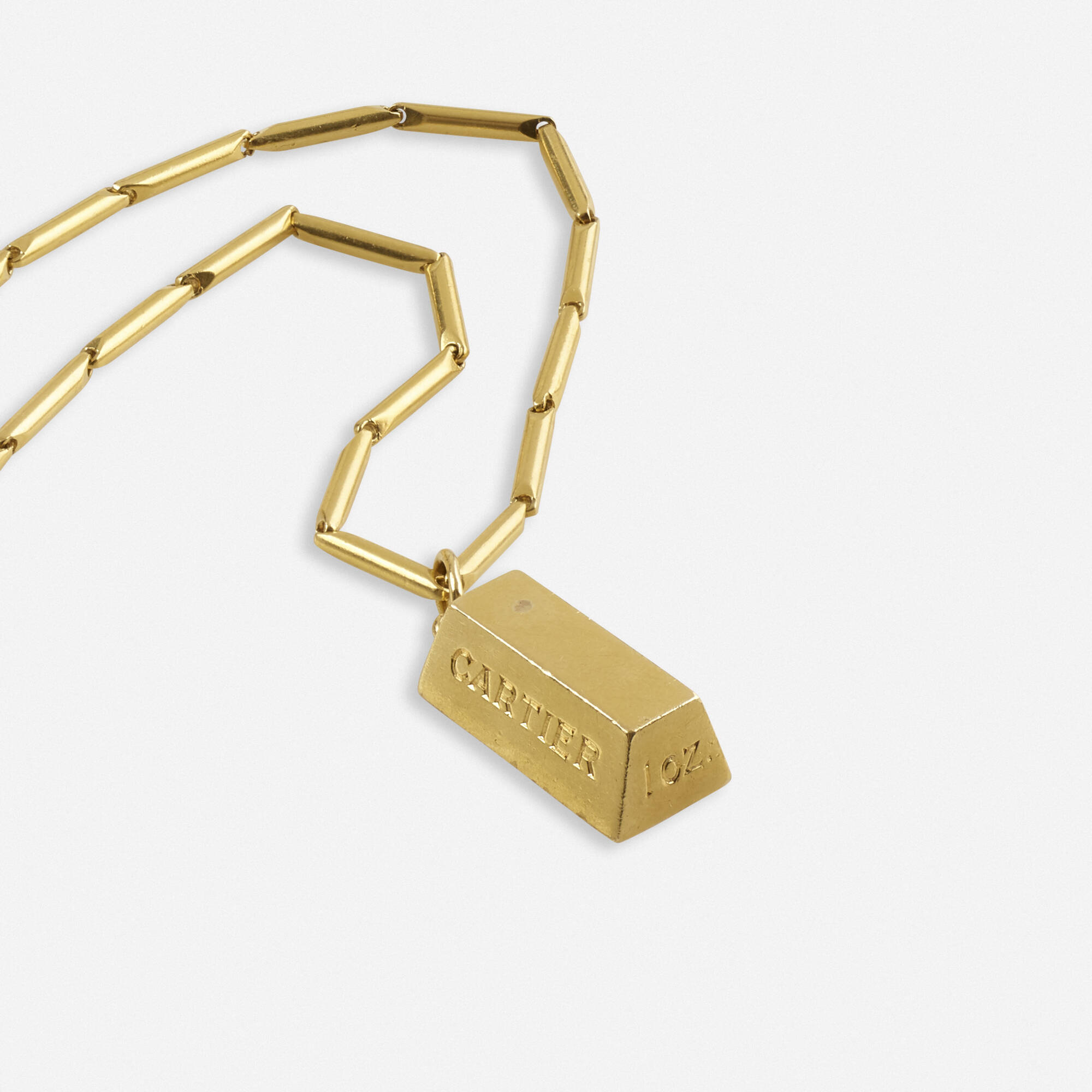 cartier gold pendant necklace