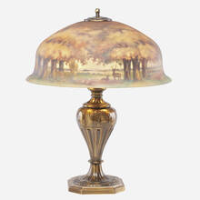 1365: PAIRPOINT, Table lamp, planter base and Vienna shade < Early 20th C.  Design, 18 May 2019 < Auctions